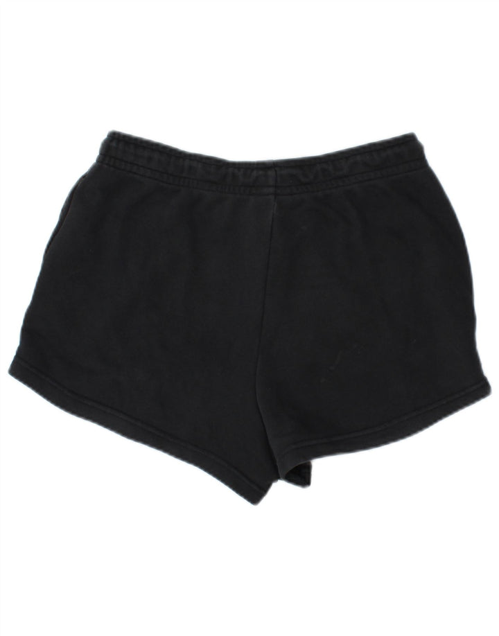 NIKE Womens Sport Shorts UK 10 Small  Black Cotton
