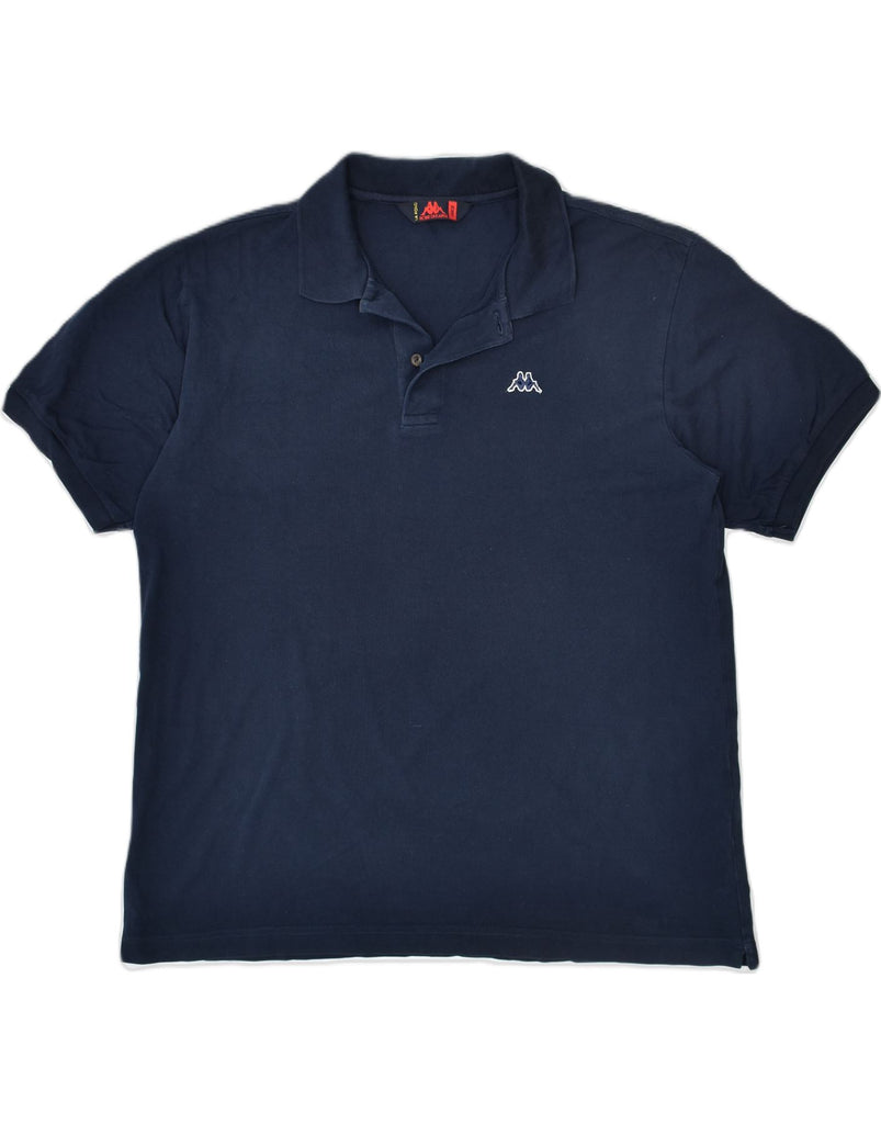 KAPPA Mens Polo Shirt Large Navy Blue Cotton | Vintage | Thrift | Second-Hand | Used Clothing | Messina Hembry 