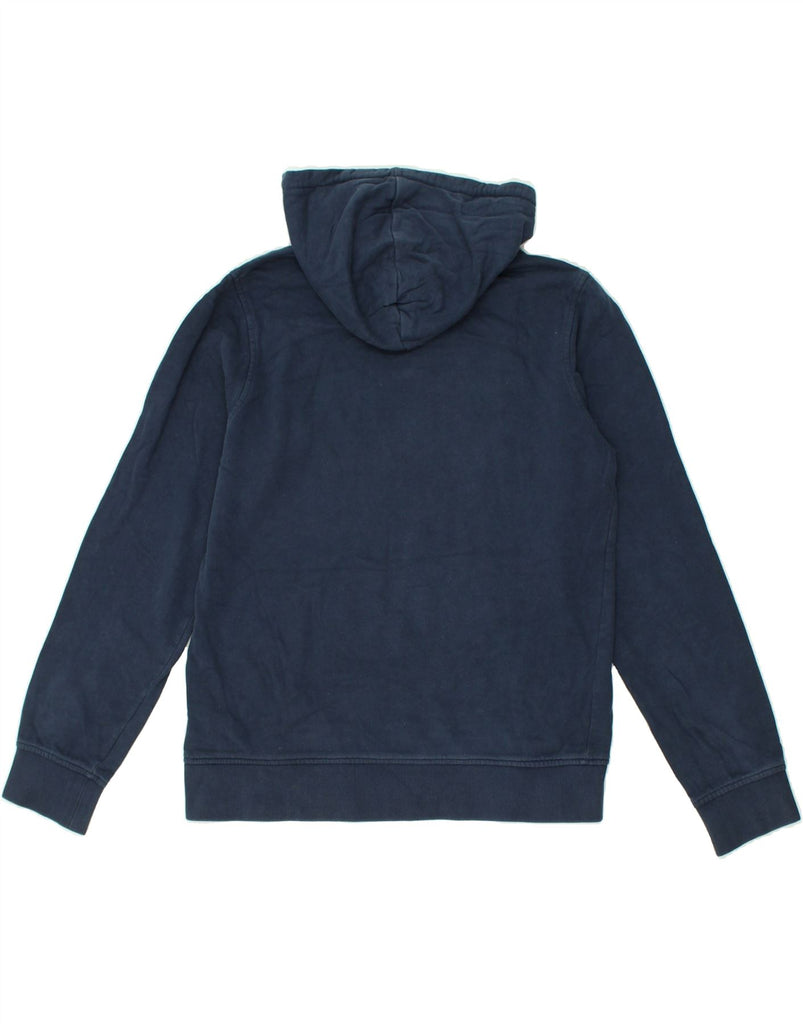 JACK & JONES Mens Graphic Hoodie Jumper Medium Navy Blue Cotton | Vintage Jack & Jones | Thrift | Second-Hand Jack & Jones | Used Clothing | Messina Hembry 