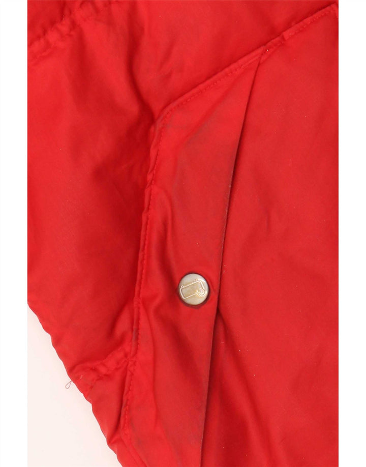 Woolrich Womens Oversized Padded Jacket UK 10 Small Red Polyester