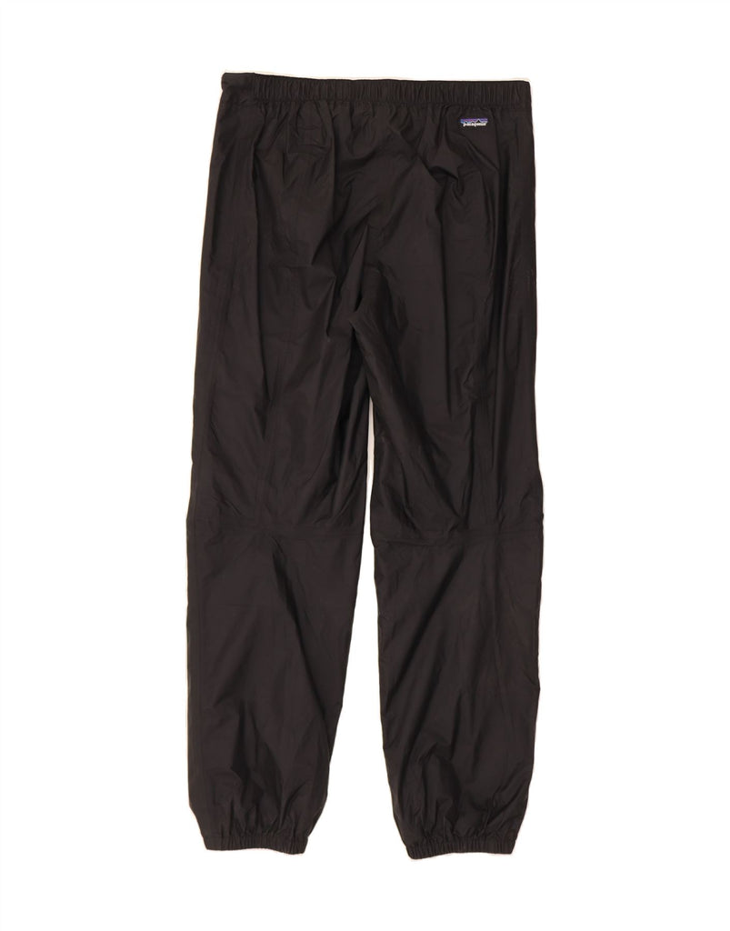 PATAGONIA Mens Waterproof Trousers XL  Black Nylon Vintage Patagonia and Second-Hand Patagonia from Messina Hembry 