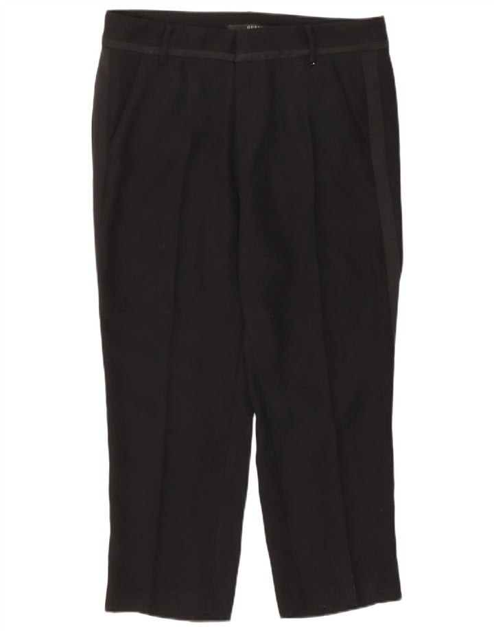 Guess Mens Capri Trousers W27 L22 Black Polyester