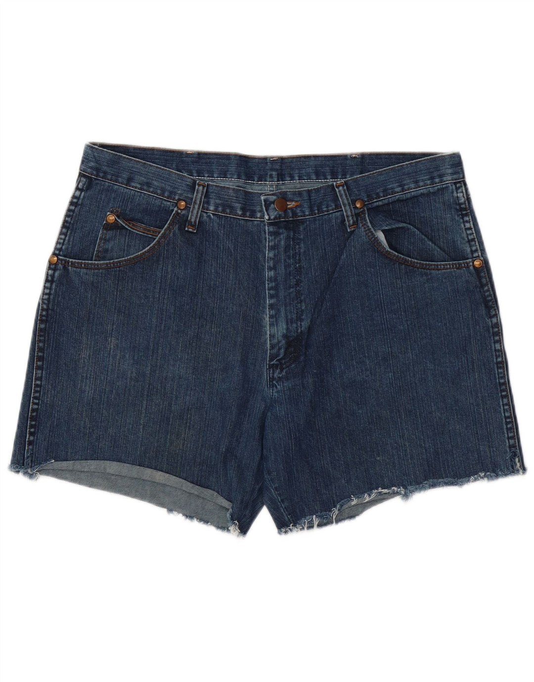 Wrangler Mens Denim Shorts W36 Large Blue Cotton