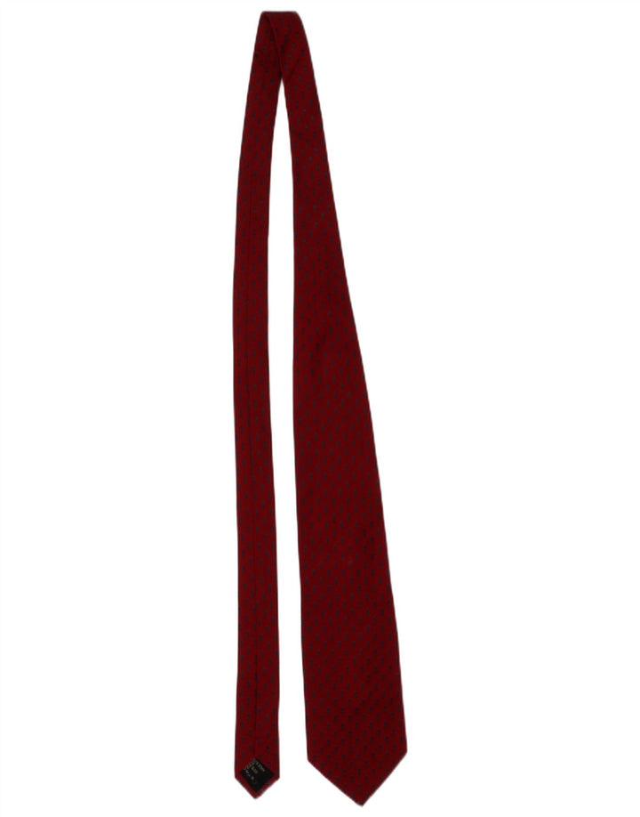 Etro Mens Tie One Size Red Floral Silk Designer