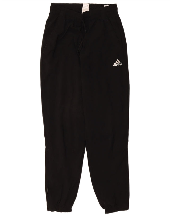 Adidas Mens Tracksuit Trousers Joggers Small Black Polyester