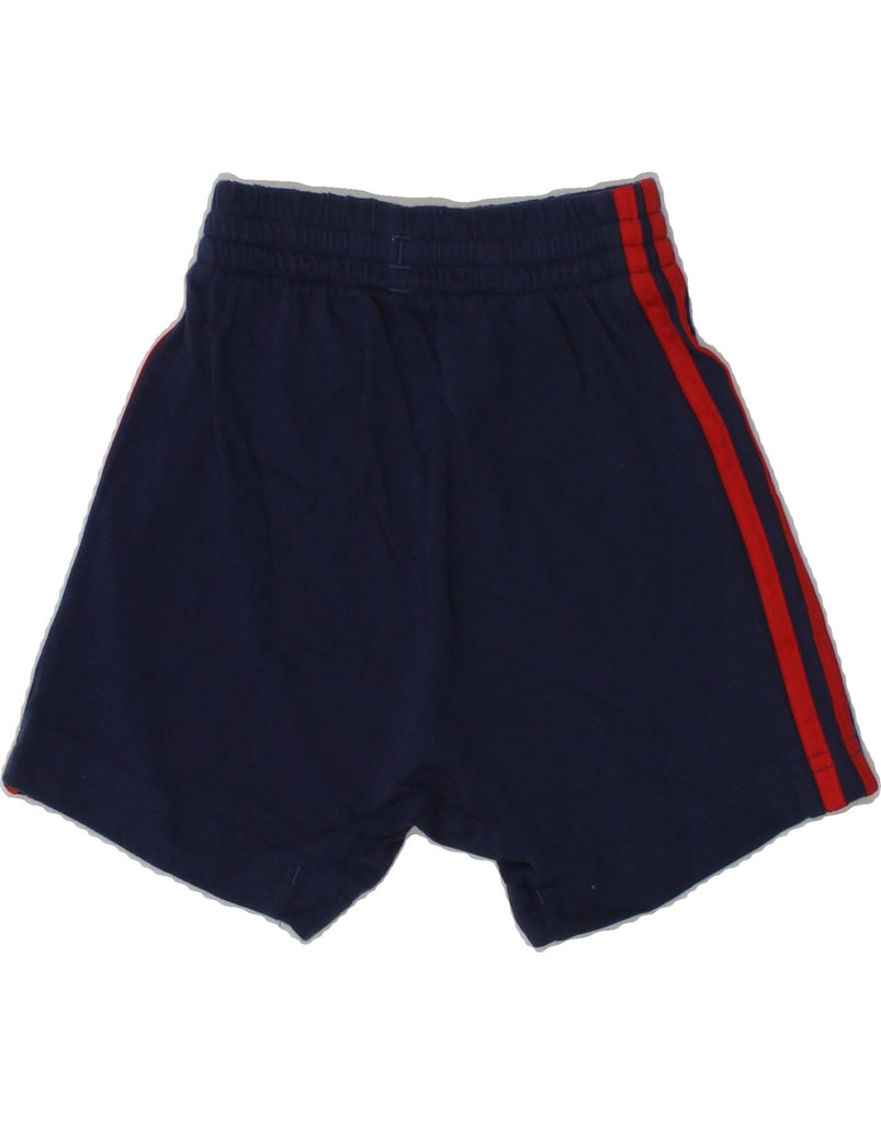 ADIDAS Baby Boys Graphic Sport Shorts 3-6 Months Navy Blue Cotton | Vintage Adidas | Thrift | Second-Hand Adidas | Used Clothing | Messina Hembry 