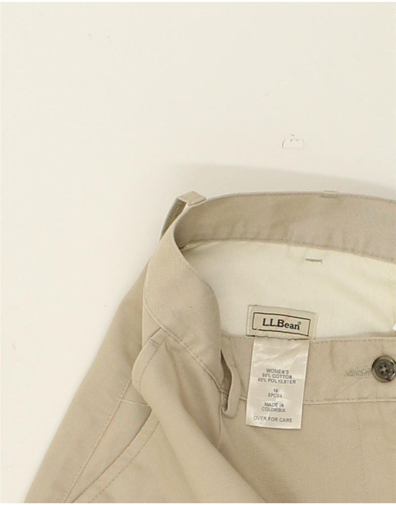 L.L.BEAN Womens Casual Shorts UK 16 Large W34 Beige Cotton | Vintage L.L.Bean | Thrift | Second-Hand L.L.Bean | Used Clothing | Messina Hembry 