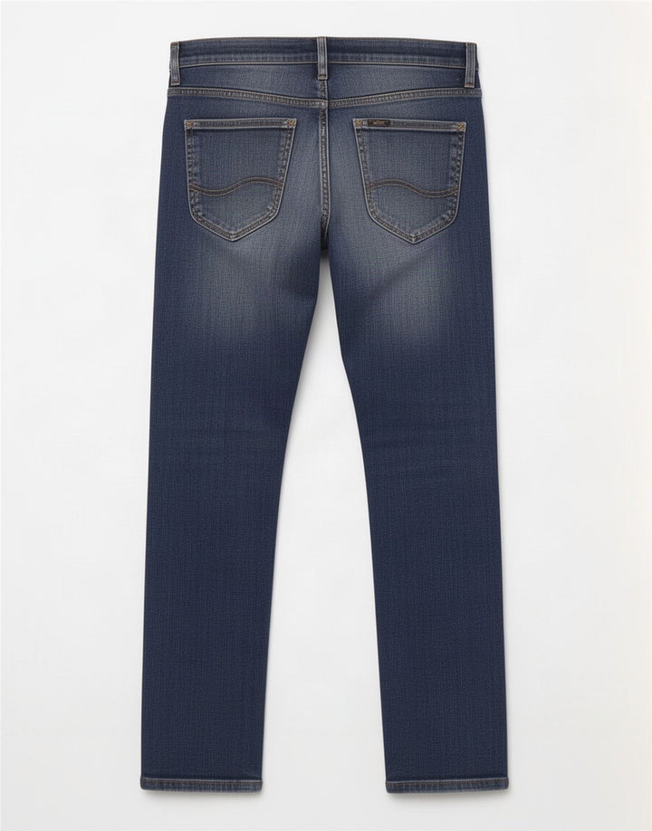Lee Womens Powell Slim Jeans W32 L29 Blue Cotton