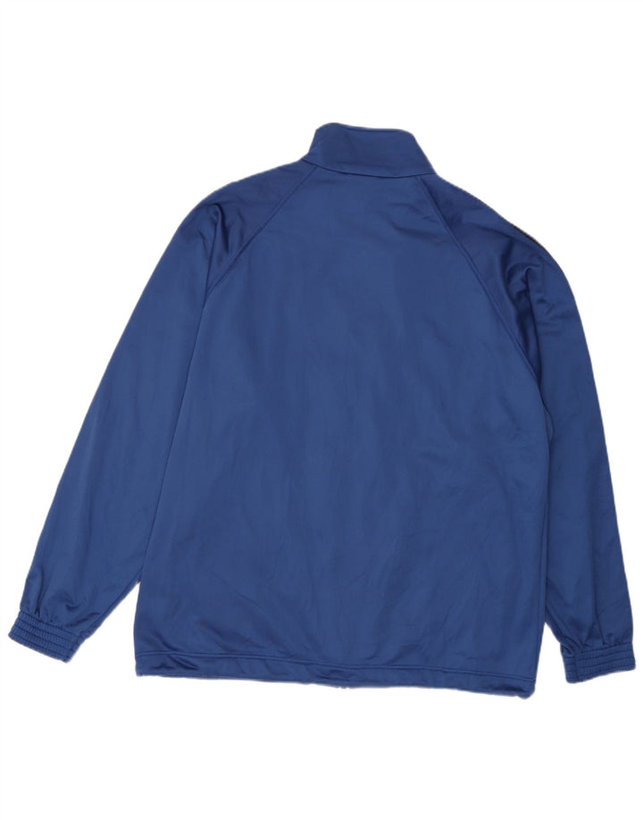 LOTTO Mens Graphic Tracksuit Top Jacket 2XL Blue Colourblock
