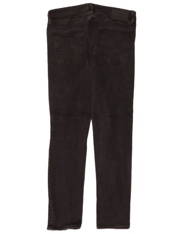 Jack & Jones Mens GLENN Slim Jeans W33 L32 Black Cotton