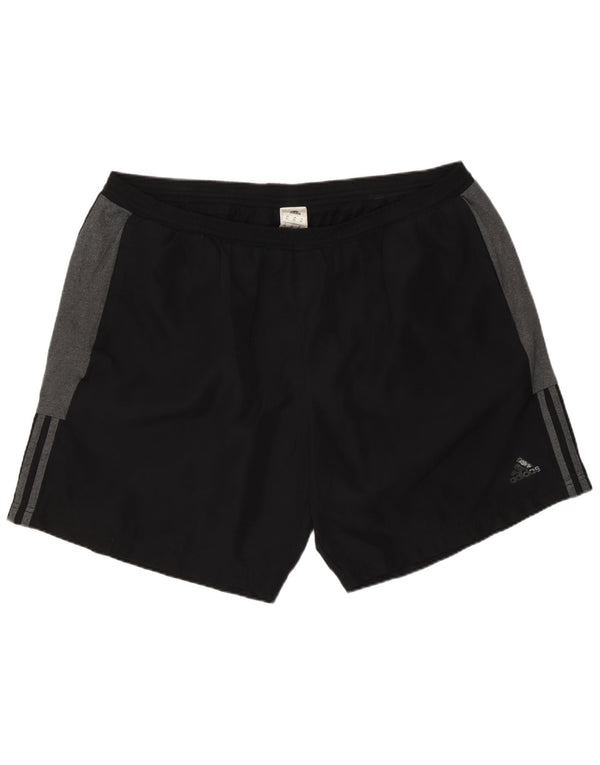 Adidas Mens Sport Shorts 2XL Black Colourblock Polyester