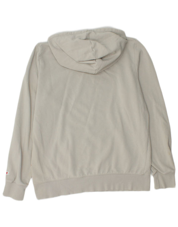 Champion Womens Graphic Hoodie Jumper UK 16 Large Green