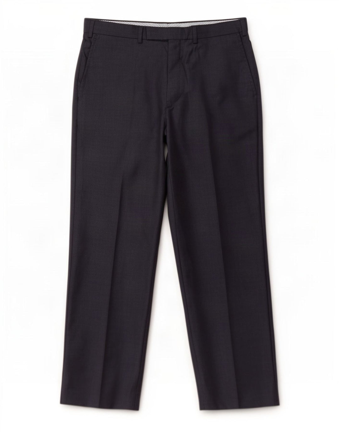 Marks & Spencer Mens Straight Suit Trousers W38 L31 Navy Blue Wool