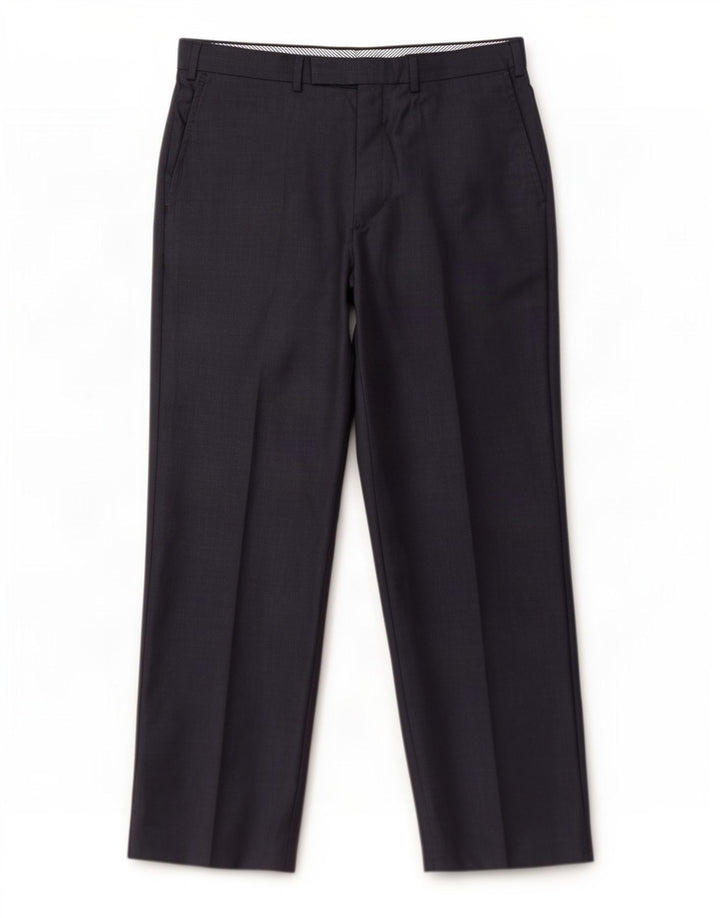 Marks & Spencer Mens Straight Suit Trousers W38 L31 Navy Blue Wool