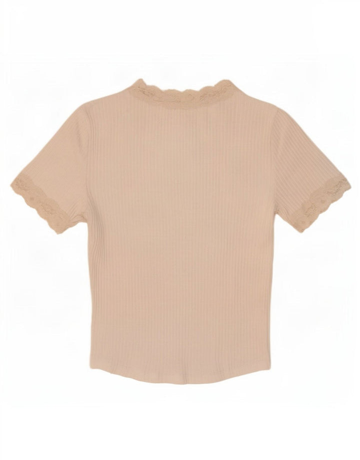 Zara Womens Crop Blouse Top UK 12 Medium White