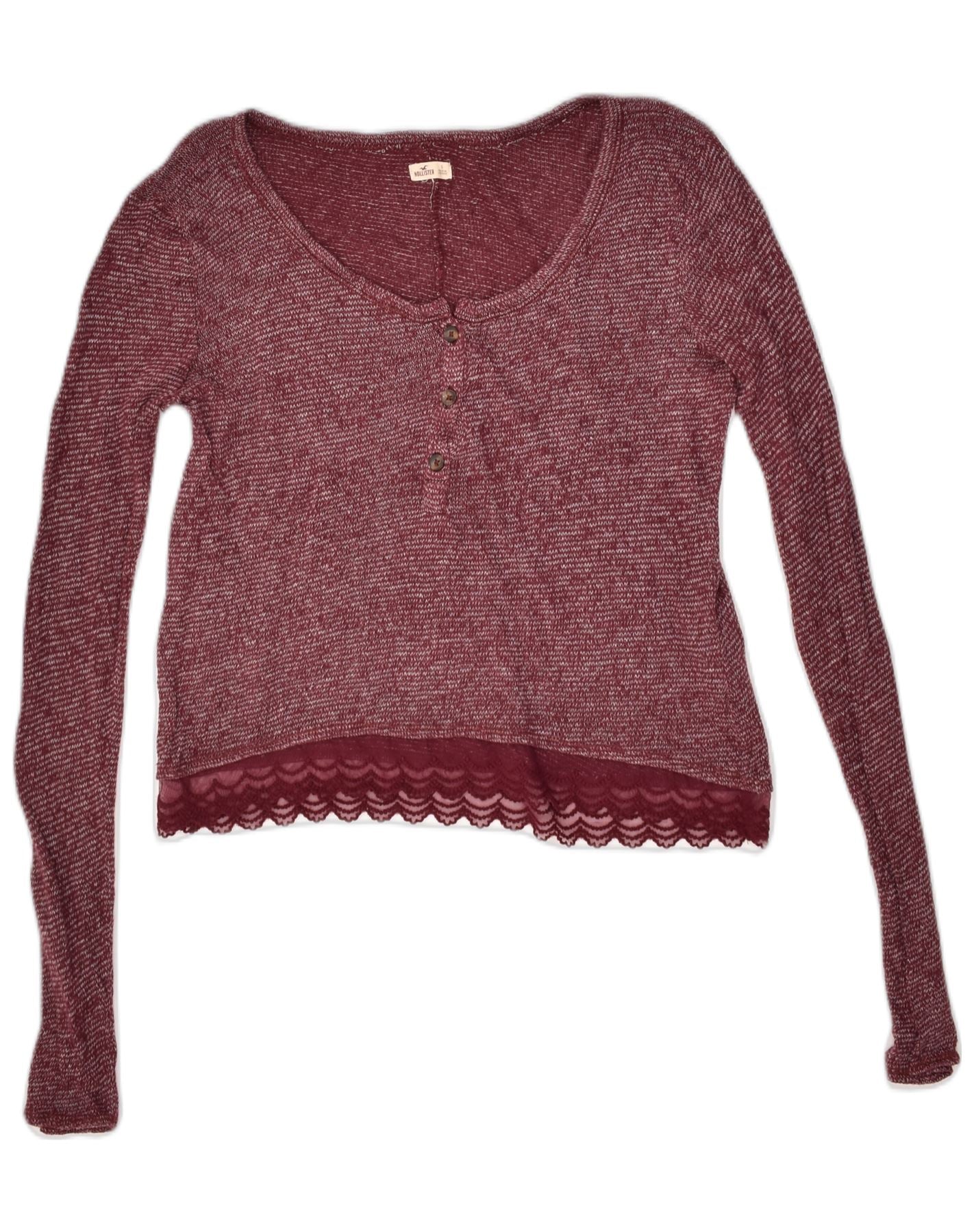 Hollister sale burgundy sweater