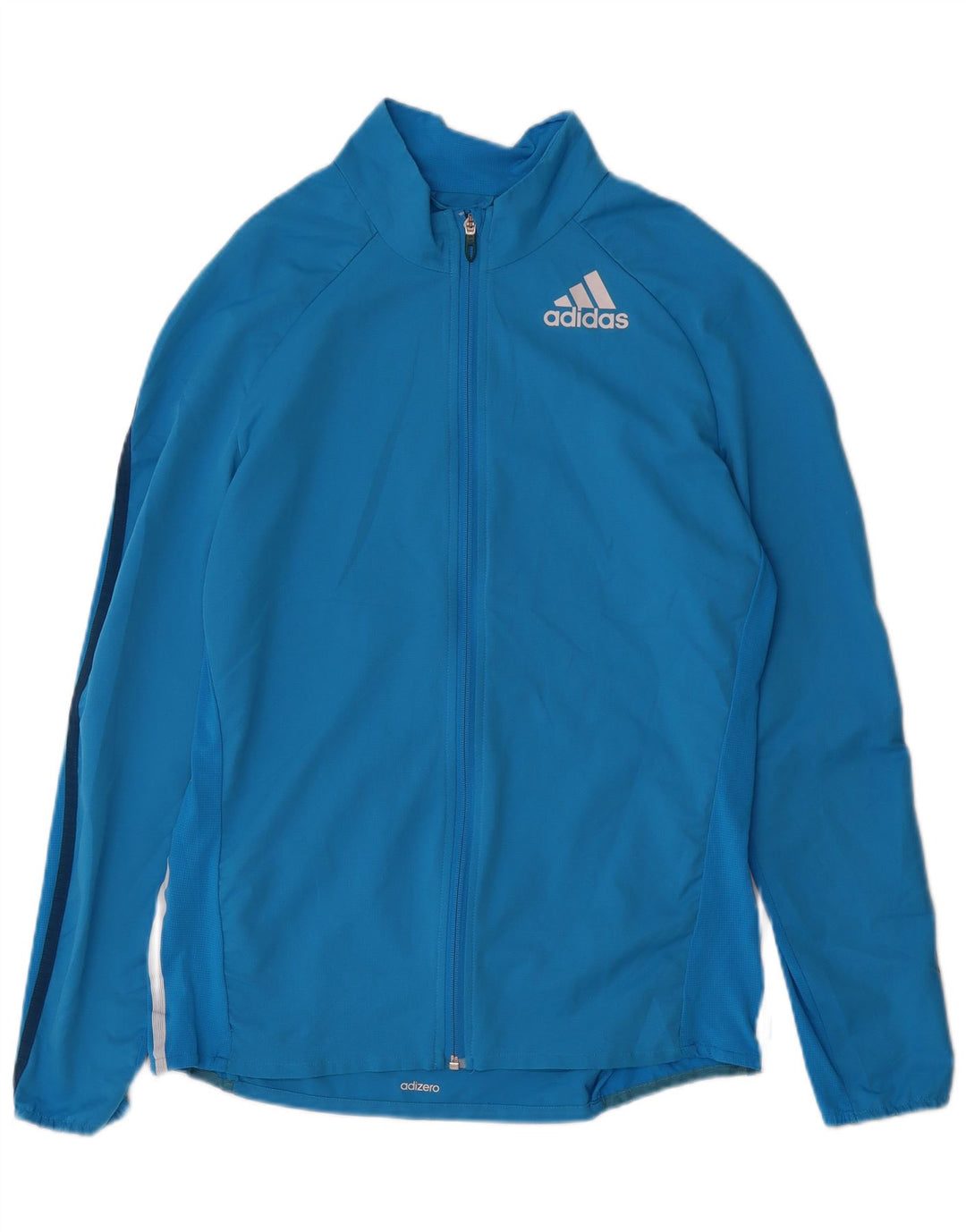 Adidas Mens Adizero Tracksuit Top Jacket Large Blue Polyester