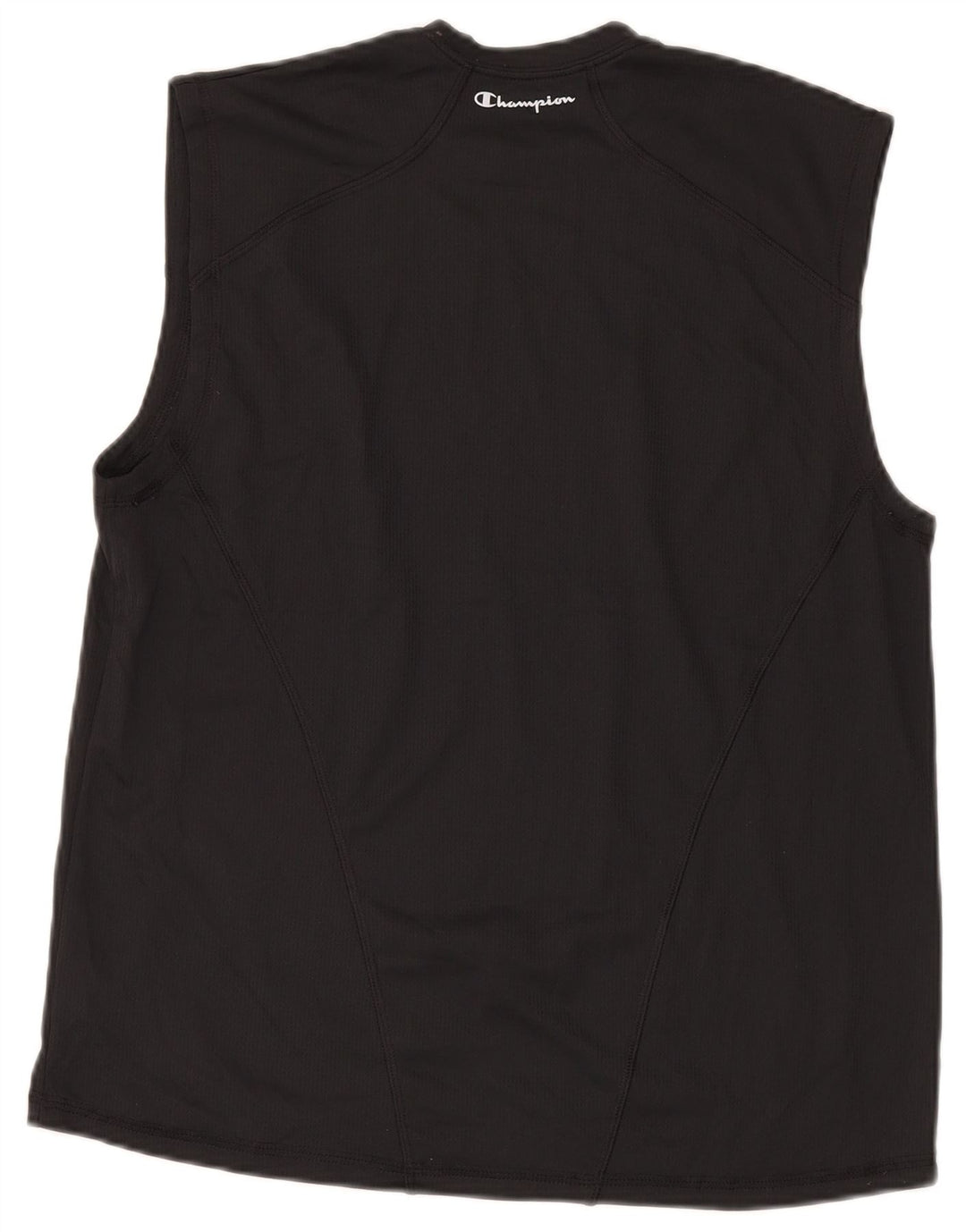 Champion Mens Double Dry Vest Top Medium Black Polyester