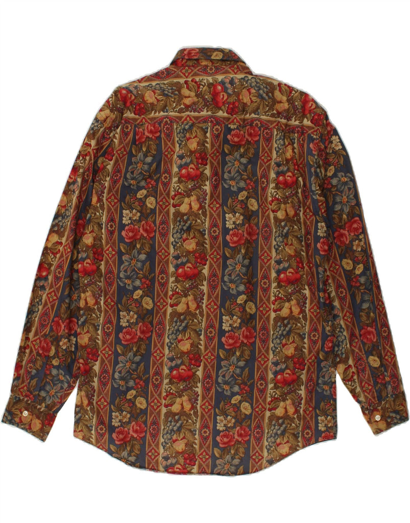 VINTAGE Mens Shirt Large Multicoloured Floral | Vintage Vintage | Thrift | Second-Hand Vintage | Used Clothing | Messina Hembry 