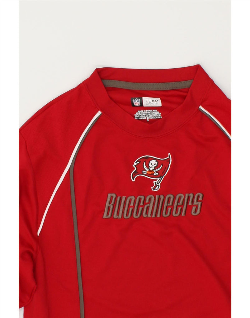 NFL Mens Buccaneers Graphic Top Long Sleeve Small Red Polyester | Vintage NFL | Thrift | Second-Hand NFL | Used Clothing | Messina Hembry 
