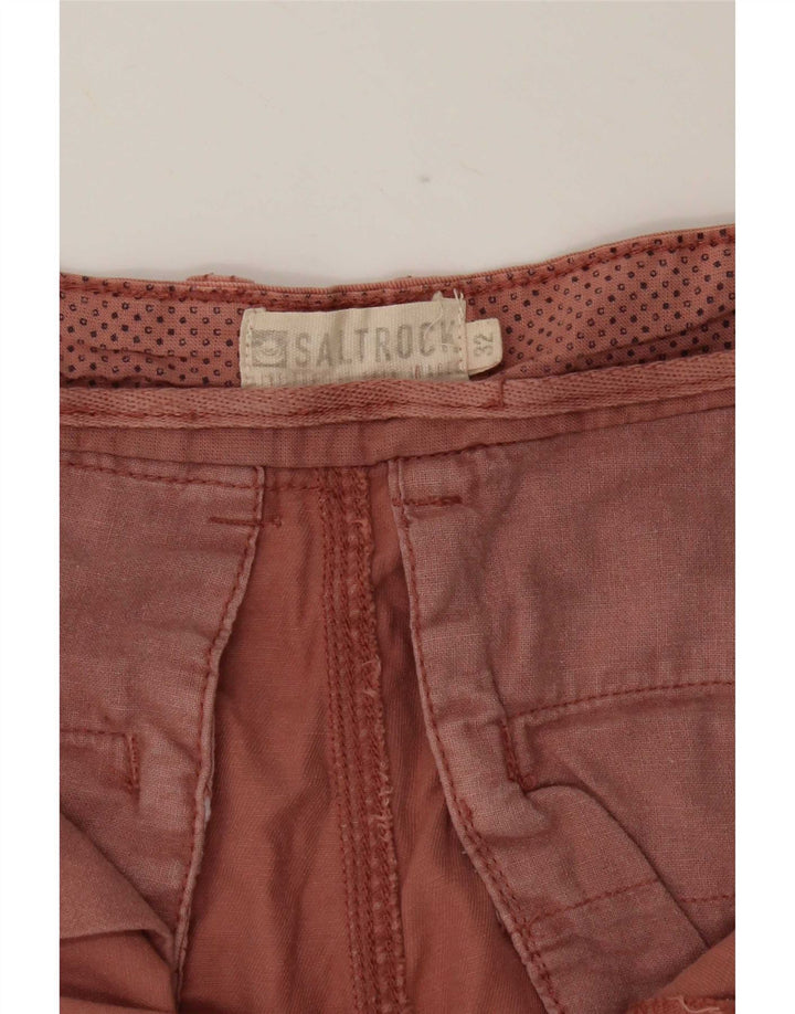 Saltrock Mens Cargo Shorts Medium W32 Pink Cotton
