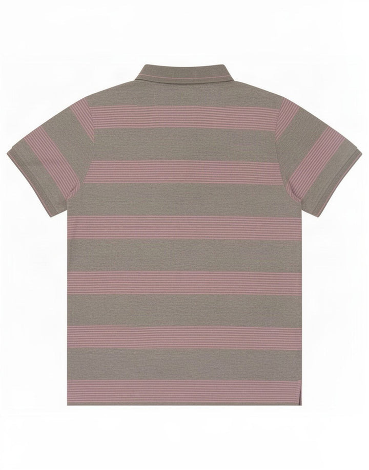 Champion Mens Polo Shirt Medium Grey Striped