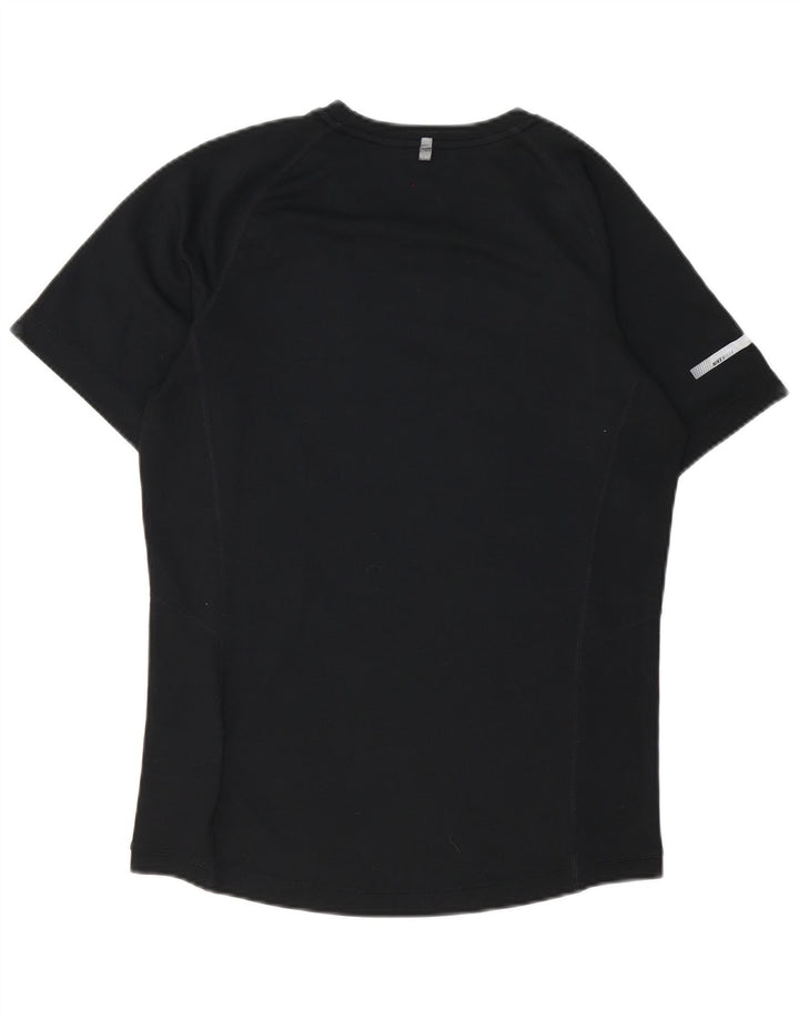 NIKE Mens Dri Fit T-Shirt Top Small Black Polyester