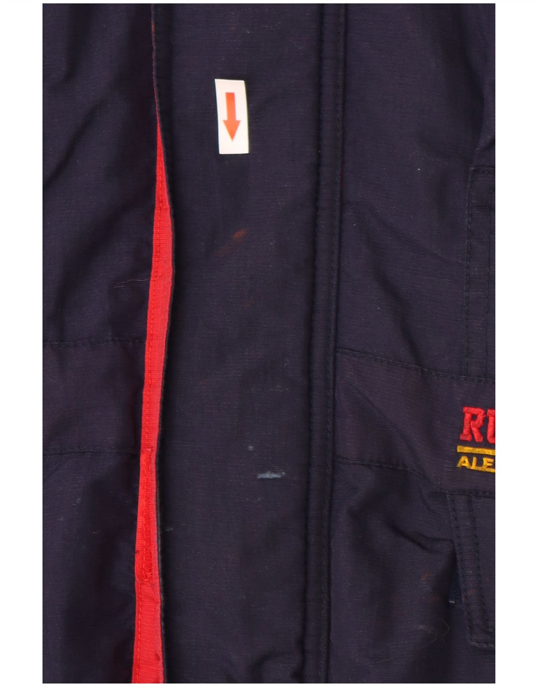 Russell Athletic Mens Windbreaker Jacket UK 44 2XL Navy Blue Nylon
