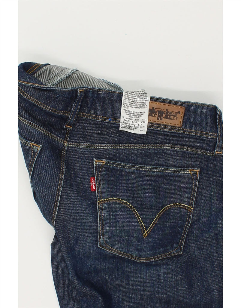 LEVI'S Womens 570 Straight Jeans W31 L34  Navy Blue Cotton Vintage Levi's and Second-Hand Levi's from Messina Hembry 