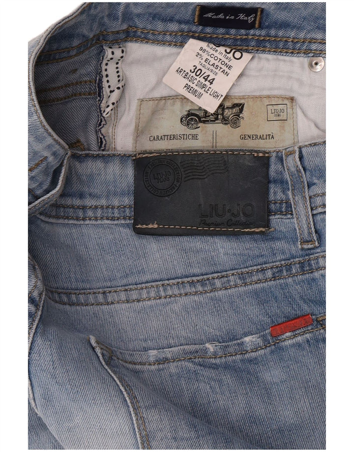 Liu Jo Mens Slim Jeans W30 L32 Blue Cotton