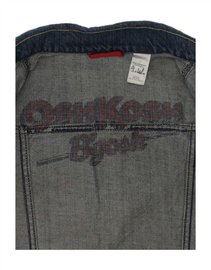 OSH KOSH Boys Denim Jacket 6-7 Years Navy Blue Cotton | Vintage Osh Kosh | Thrift | Second-Hand Osh Kosh | Used Clothing | Messina Hembry 