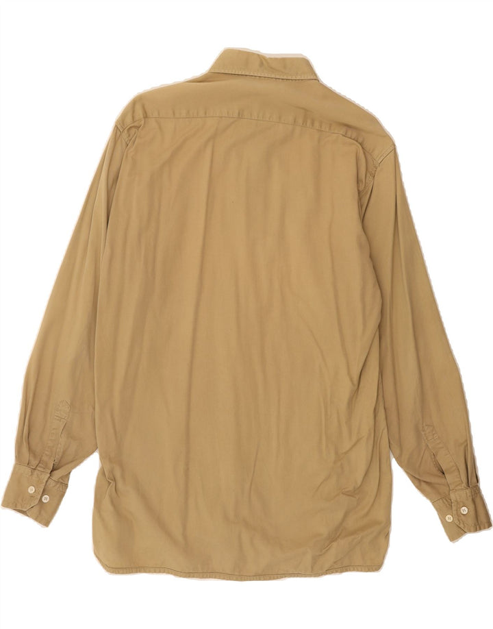 NORTH SAILS Mens Shirt Medium Beige Cotton Vintage North Sails and Second-Hand North Sails from Messina Hembry 