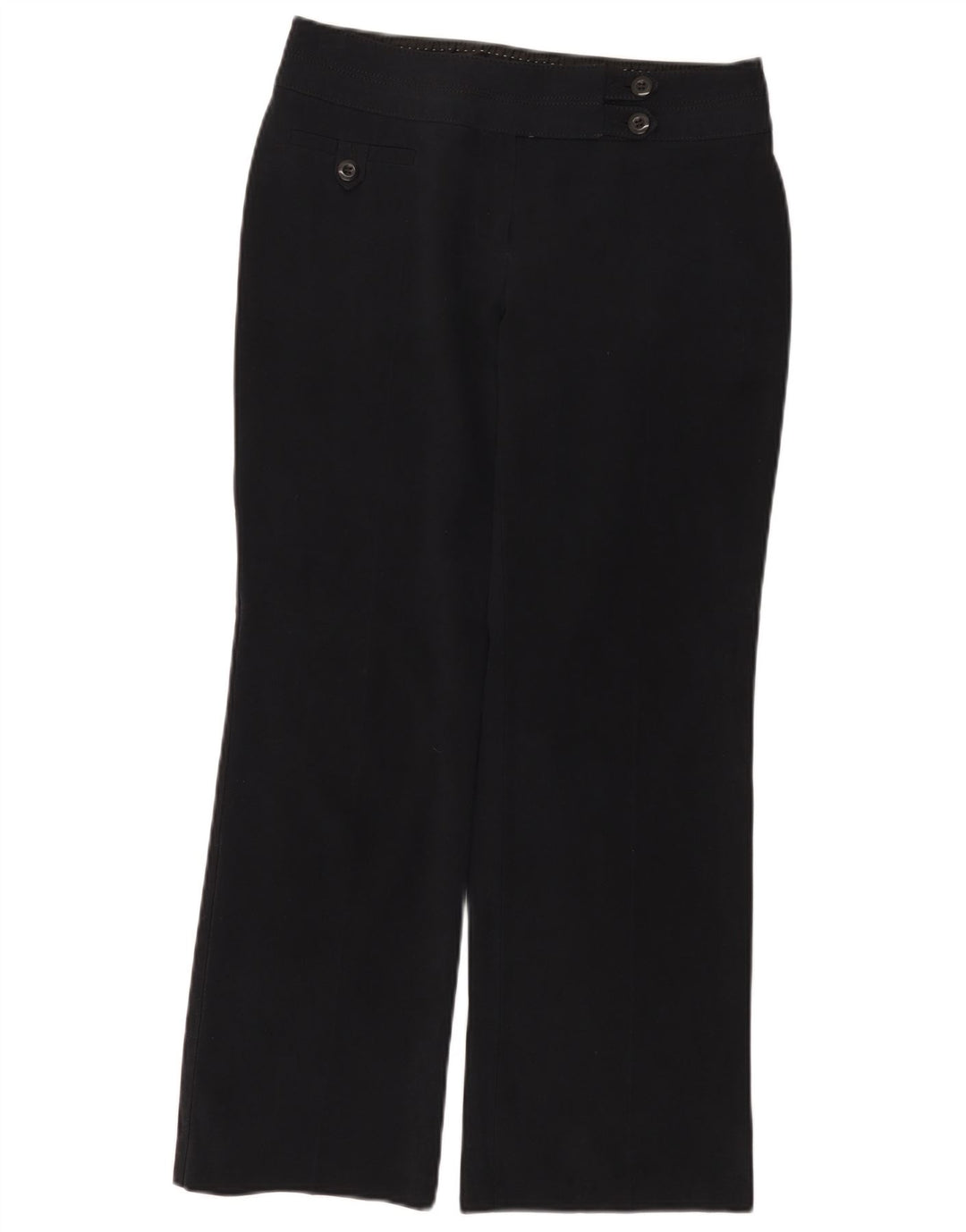 Marks & Spencer Womens Straight Casual Trousers W30 L28 Navy Blue