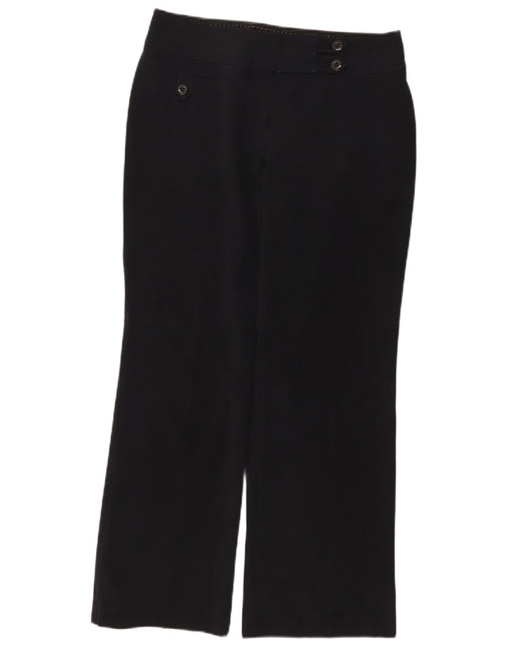 Marks & Spencer Womens Straight Casual Trousers W30 L28 Navy Blue
