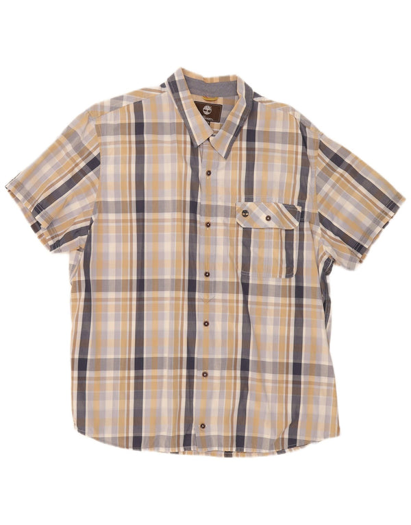 Timberland Mens Earthkeepers Short Sleeve Shirt 2XL Multicoloured Check