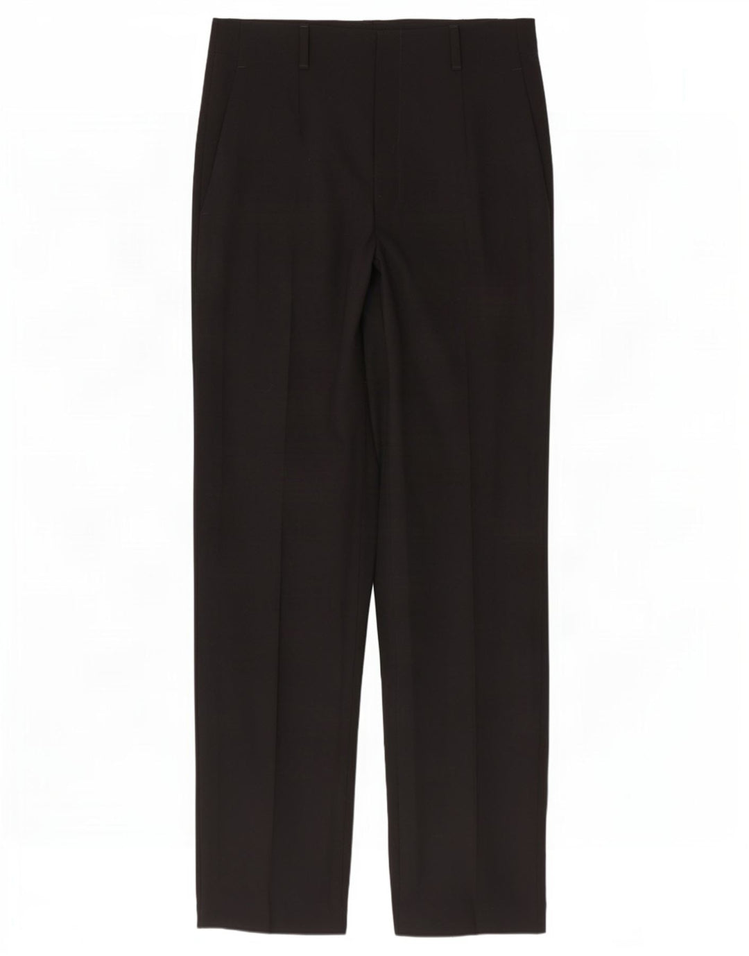 Zara Womens Straight Suit Trousers EU 42 Large W32 L34 Black Polyester