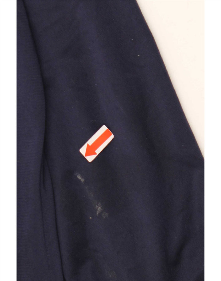 Lotto Mens Tracksuit Top Jacket Large Navy Blue Colourblock Polyester