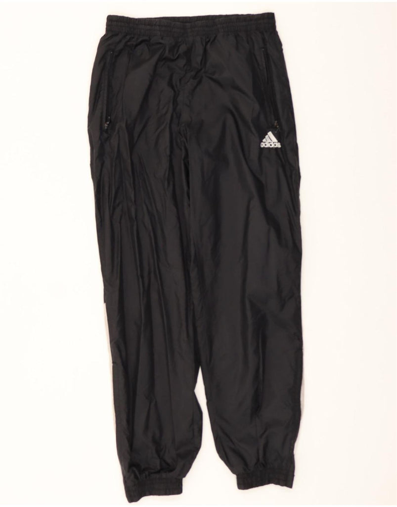 ADIDAS Mens Tracksuit Trousers Joggers UK 38/40 Medium Black Nylon Vintage Adidas and Second-Hand Adidas from Messina Hembry 