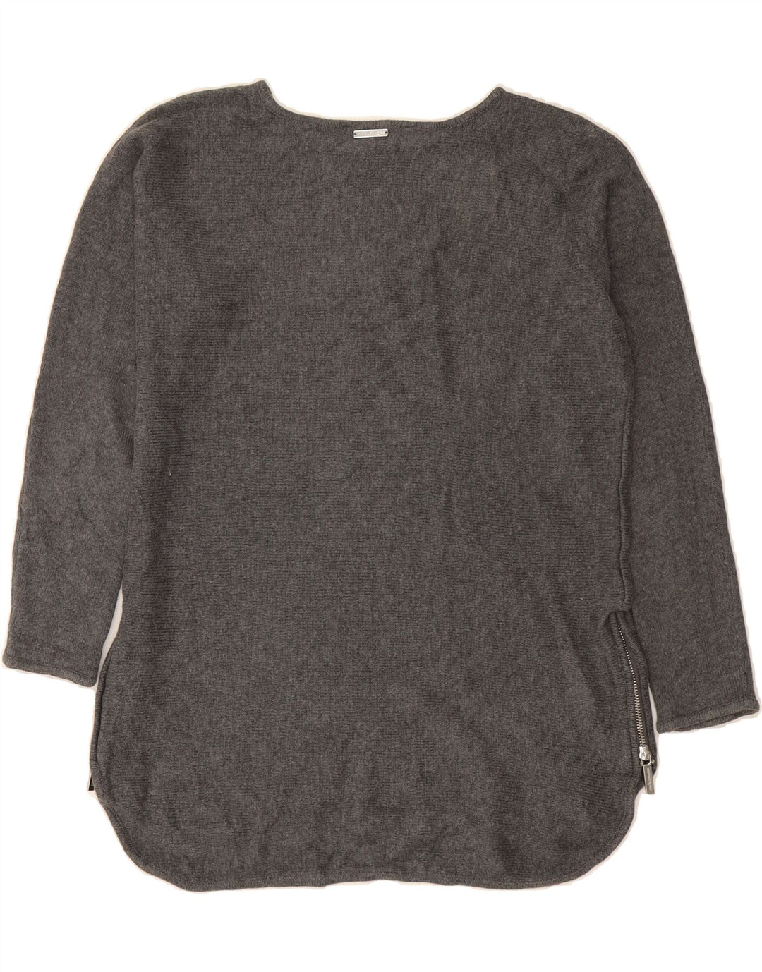MICHAEL KORS Womens Boat Neck Jumper Sweater UK 14 Medium Grey Vintage Michael Kors and Second-Hand Michael Kors from Messina Hembry 