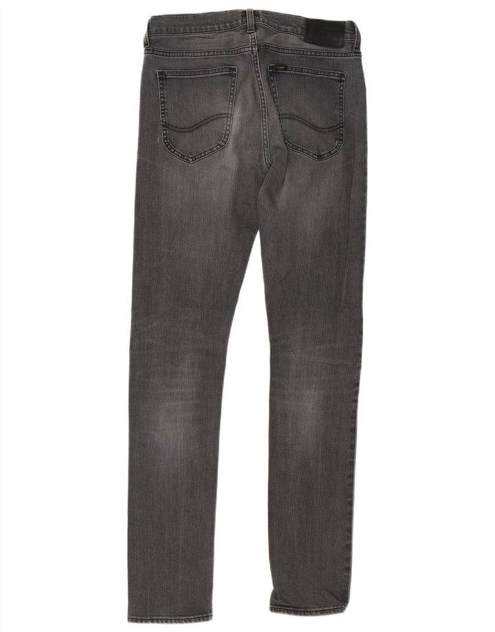 Lee Womens Luke Slim Jeans W30 L34 Grey Cotton