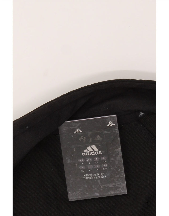 ADIDAS Womens Tracksuit Top Jacket UK 10 Small  Black Polyester Vintage Adidas and Second-Hand Adidas from Messina Hembry 