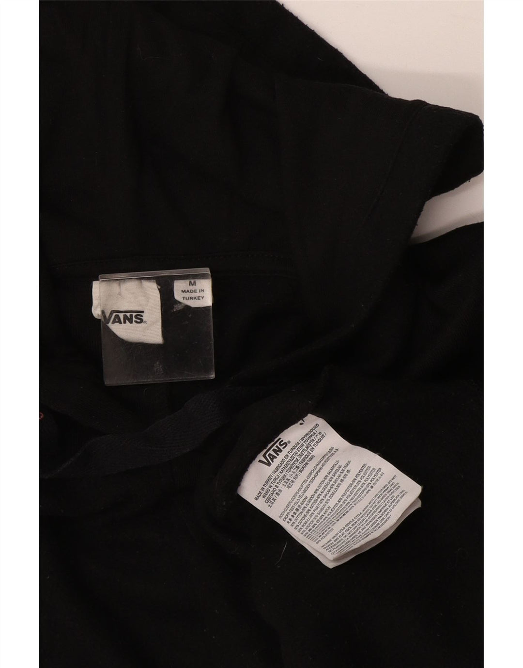 Vans Mens Hoodie Jumper Medium Black Cotton