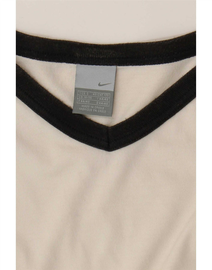 Nike Mens T-Shirt Top UK 36/38 Small White Colourblock