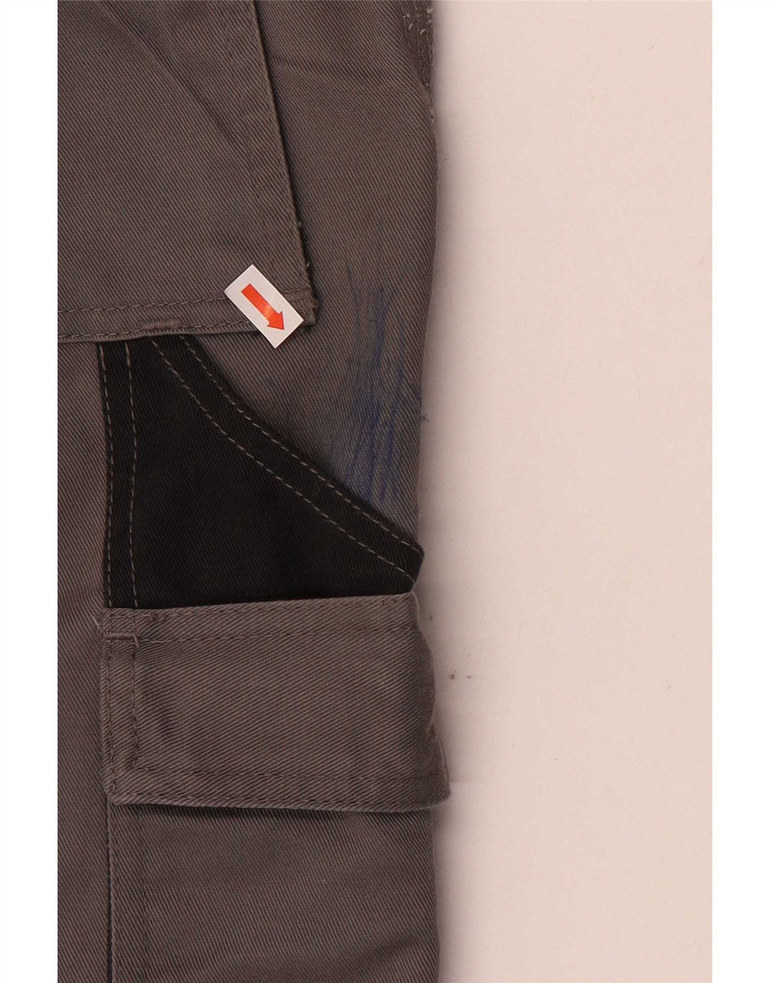 Dickies Mens Straight Cargo Trousers W34 L31 Grey Polyester