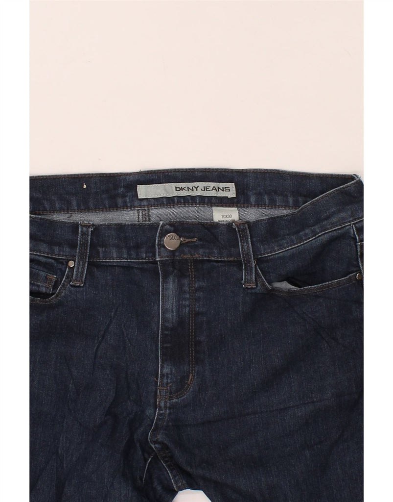 DKNY Womens Straight Jeans US 10 Large W30 L30 Navy Blue Cotton Vintage Dkny and Second-Hand Dkny from Messina Hembry 