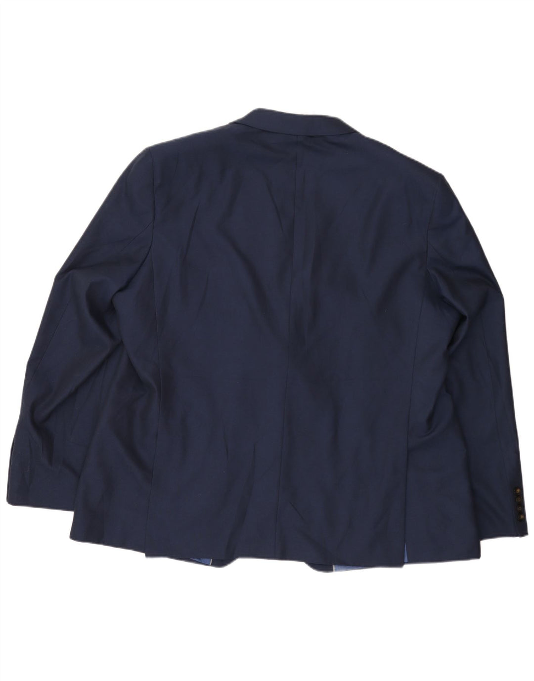 MARKS & SPENCER Mens 2 Button Blazer Jacket UK 50 3XL Navy Blue Polyester