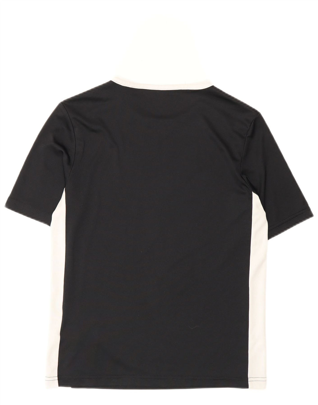 Adidas Boys T-Shirt Top 11-12 Years Medium Black Colourblock Polyester