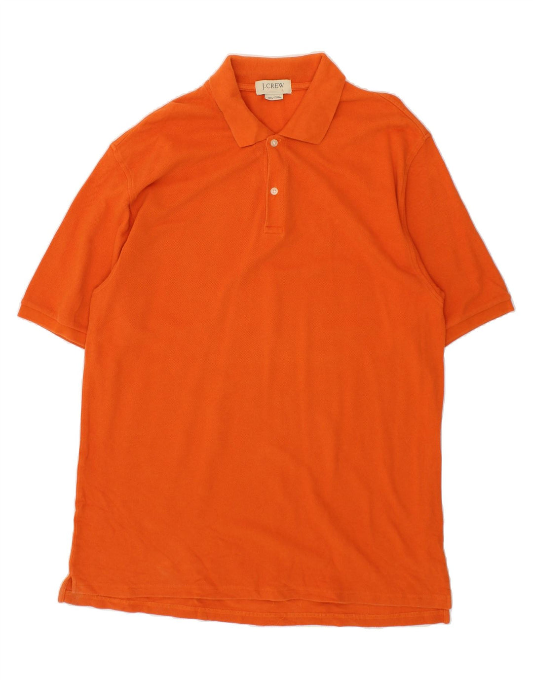 J. CREW Mens Polo Shirt Large Orange Cotton Vintage J. Crew and Second-Hand J. Crew from Messina Hembry 