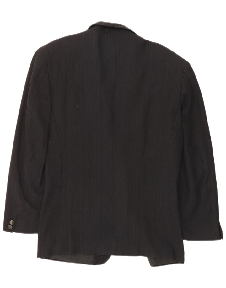 Maurizio Baldassari Mens Double Breasted Blazer Jacket UK 38 Medium Black