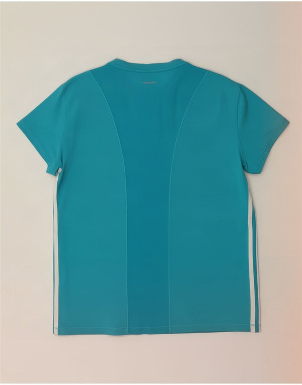 Adidas Womens Climacool T-Shirt Top UK 20/22 XL Blue Nylon